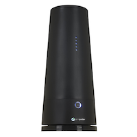GermGuardian GG3000BCA Portable Tabletop UVC Air Purifier/Sanitizer, Removes Odours & Germs, Black, Small Room Front_Three_Fourths_Angled_Right