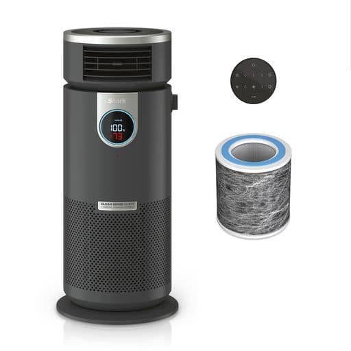 Fan heater shop air purifier