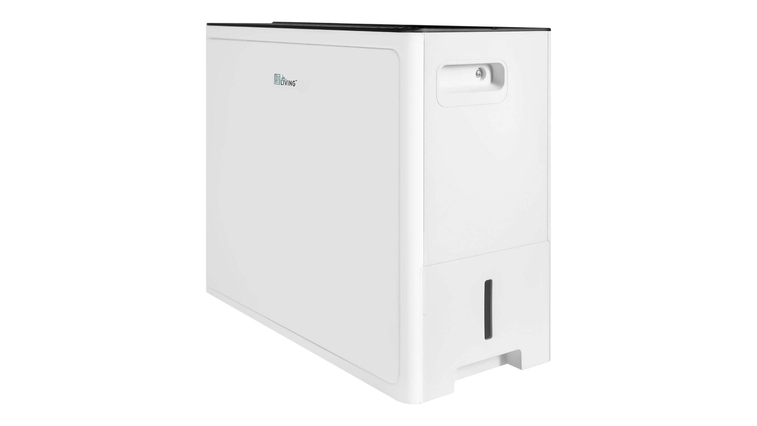 For Living 22 Pint 2-Speed Dehumidifier, White Front_Three_Fourths_Angled_Left