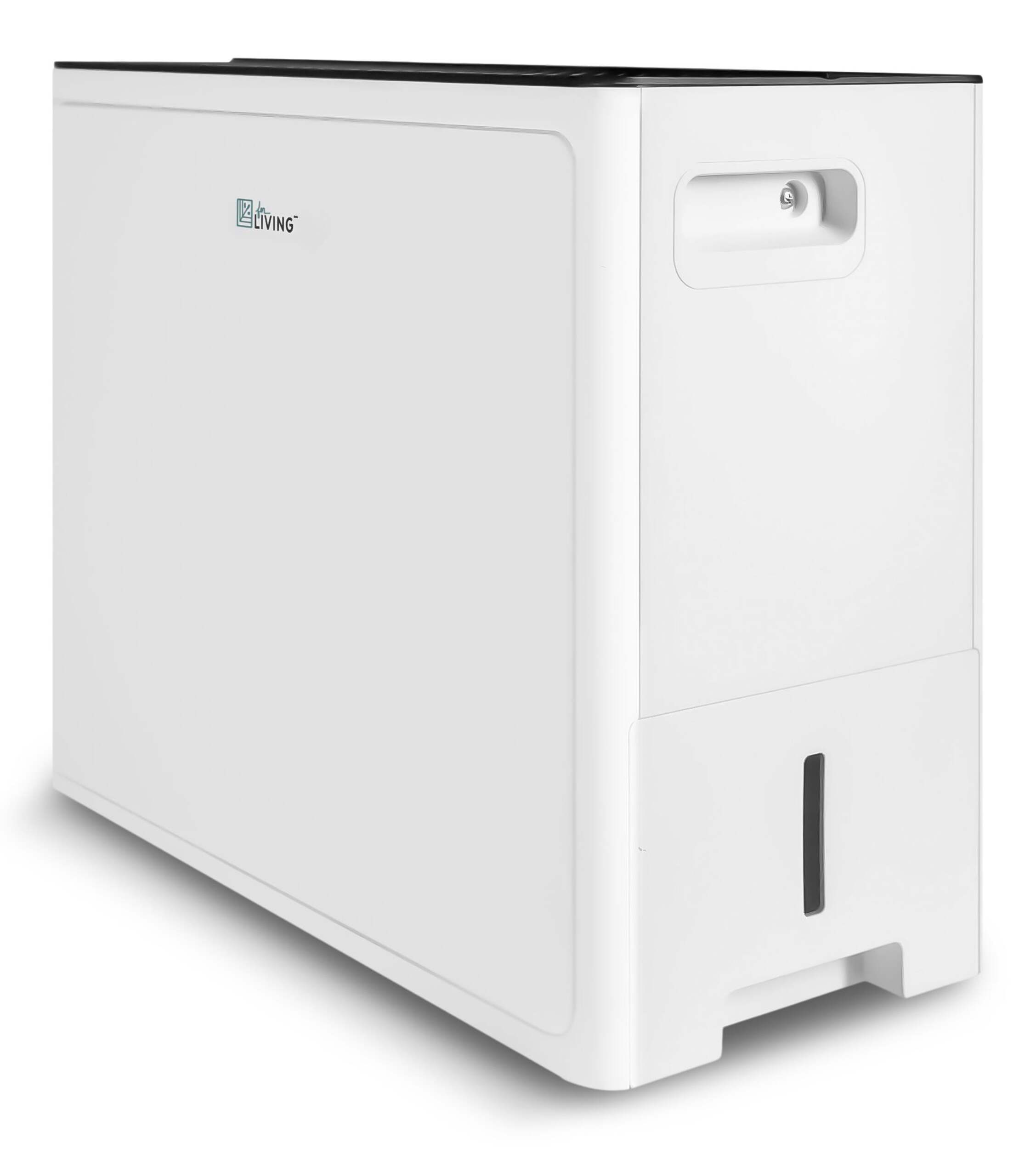 For Living 35 Pint 2-Speed Dehumidifier, White Front_Three_Fourths_Angled_Left