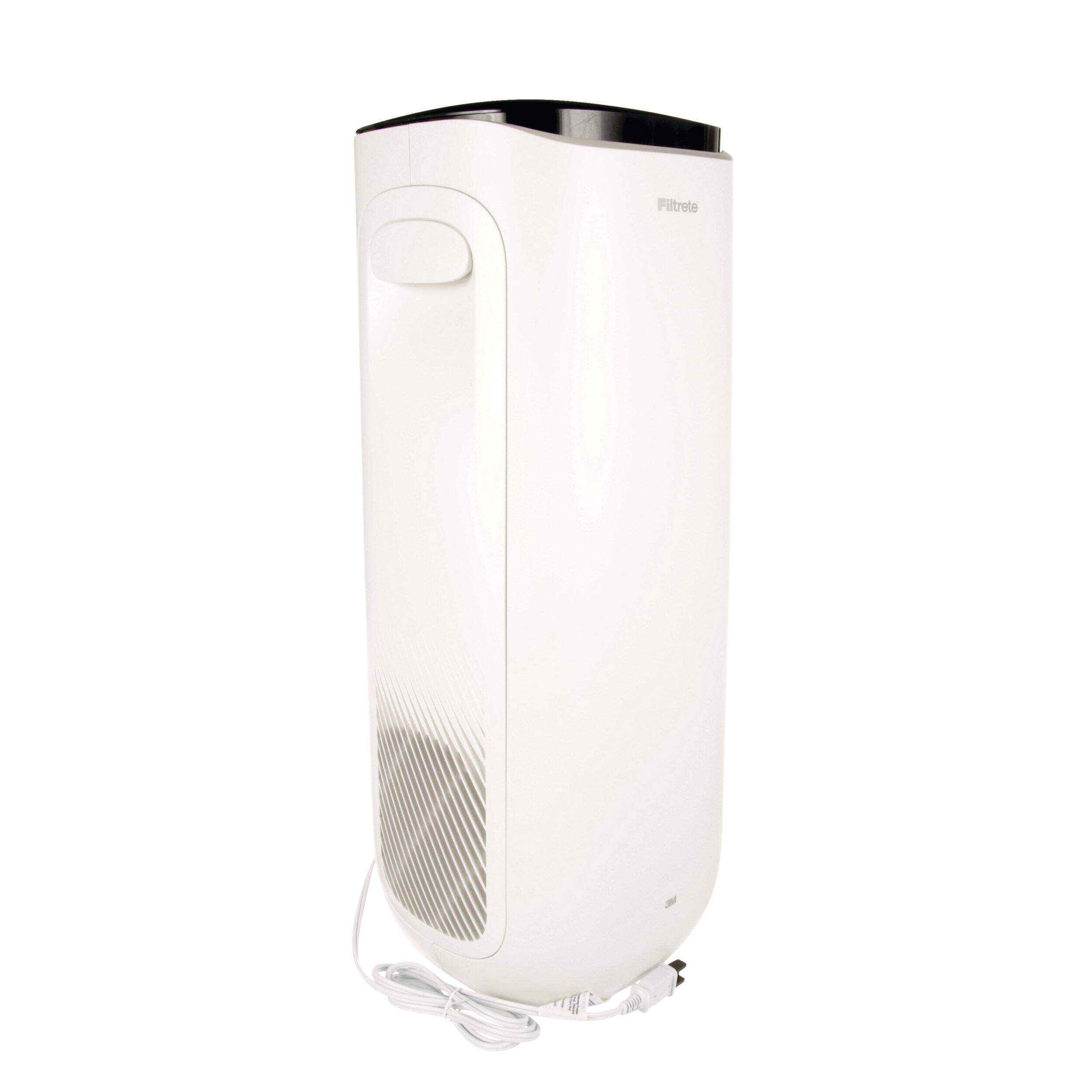 Filtrete True HEPA Air Purifier Tower, Auto-Mode Front_Angled_Right