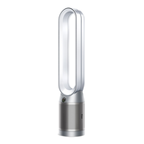 Dyson TP7A Purifier Cool Autoreact HEPA Filter Oscillating Air Purifier & Bladeless Fan, Removes Allergens & Odours, White/Silver Front_Three_Fourths_Angled_Left