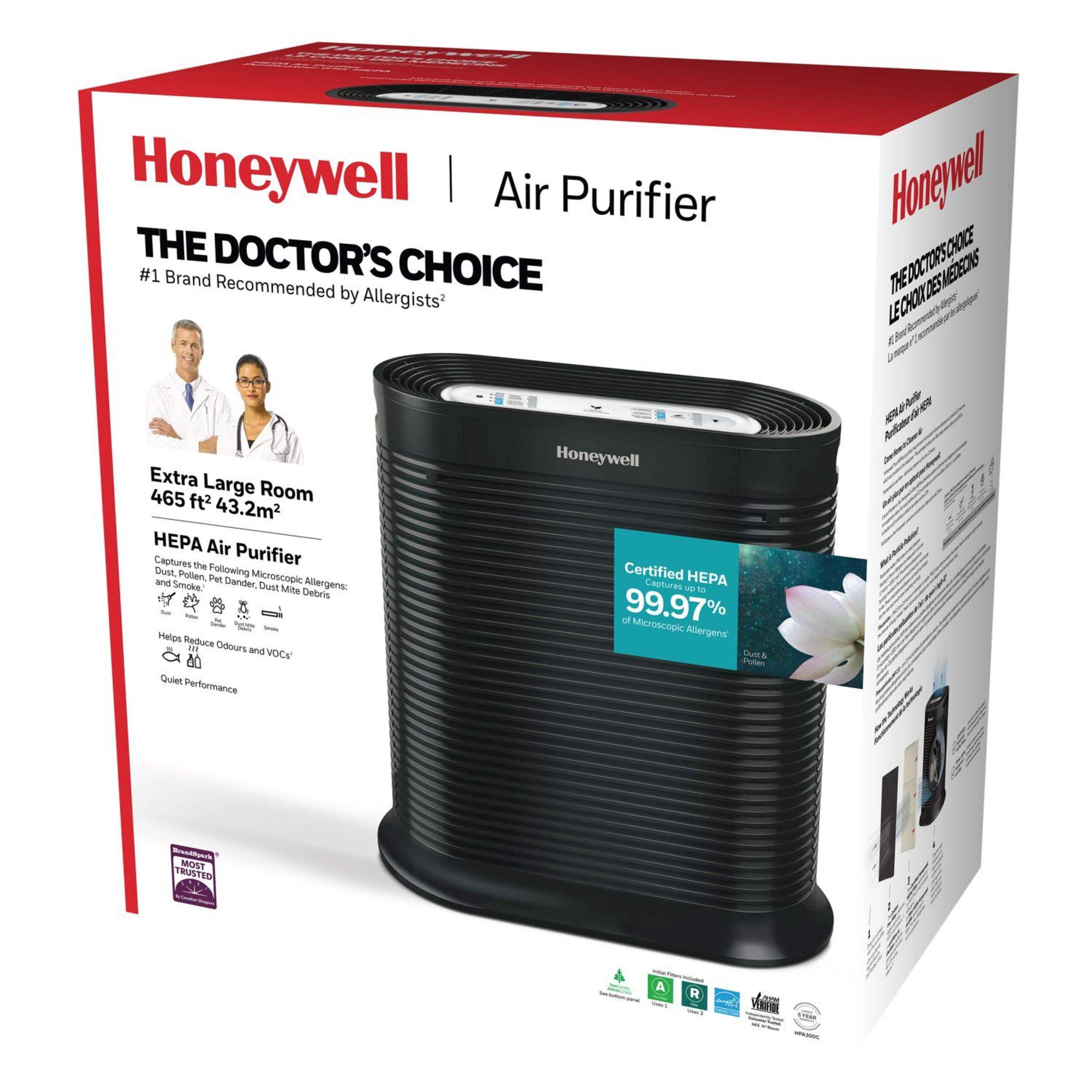 Honeywell HPA300C True HEPA Air Purifier, Removes Allergens & Odours