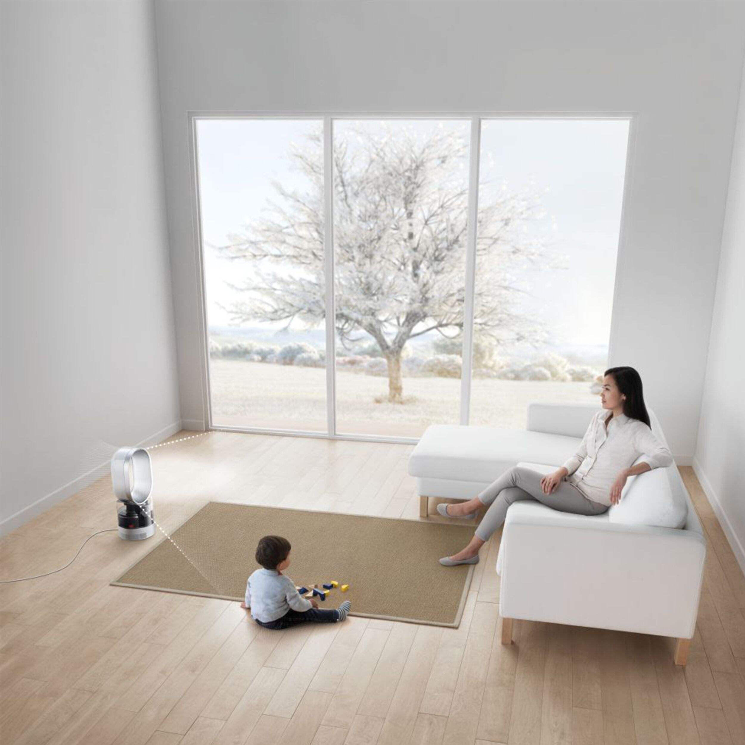 Humidificateur et ventilateur Dyson AM10, humidification hygiénique