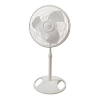 Lasko Tilt-Head Oscillating Pedestal/Stand Fan, 3-Speed, White, 16-in Front_Flat