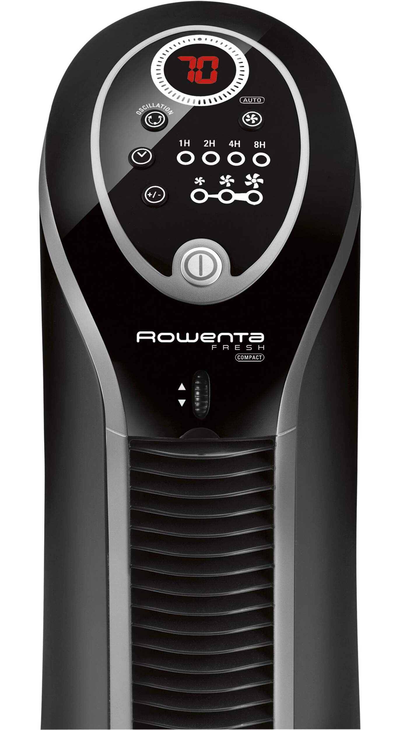 Rowenta Fresh 180° Compact Digital Oscillating Tower Fan, 3Speed