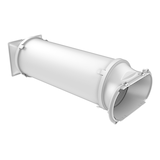 NOMA Exhaust Hose For Portable Window Air Conditioner/AC, White Front_Angled_Right