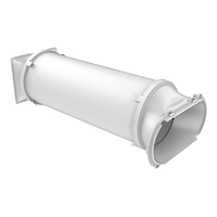 NOMA Exhaust Hose For Portable Window Air Conditioner/AC, White Front_Angled_Right