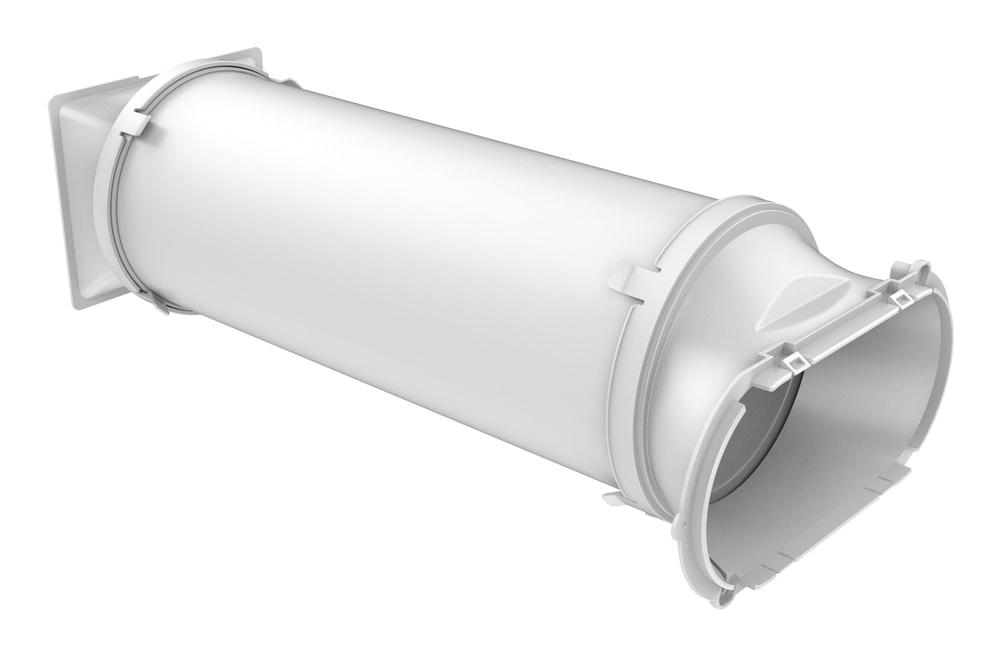 NOMA Exhaust Hose For Portable Window Air Conditioner/AC, White