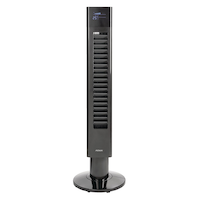 NOMA Oscillating DC Motor Tower Fan, 5-Speed, Black, 44-in Front_Flat