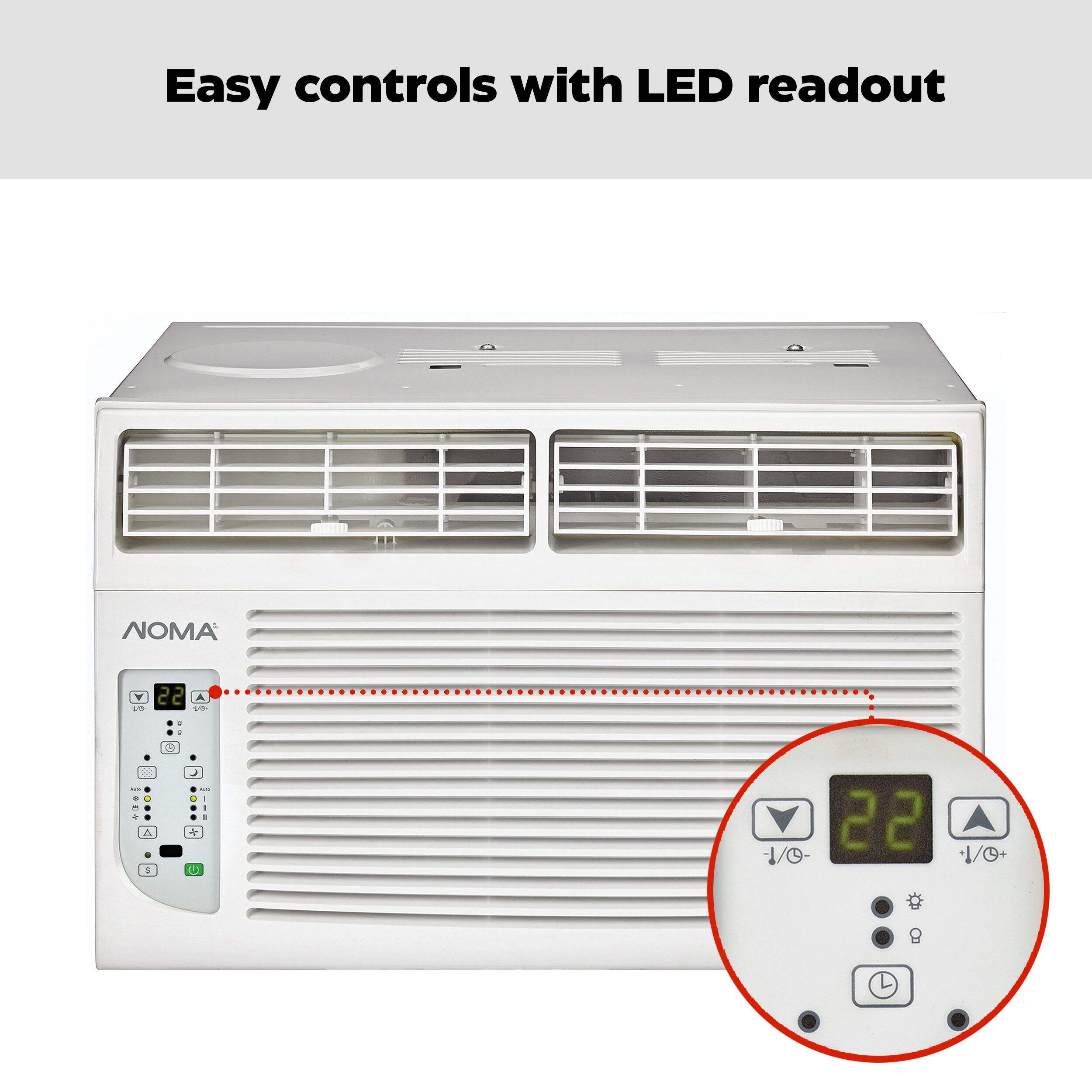 NOMA 4in1 ENERGY STAR® Window Air Conditioner/AC w/Remote Control