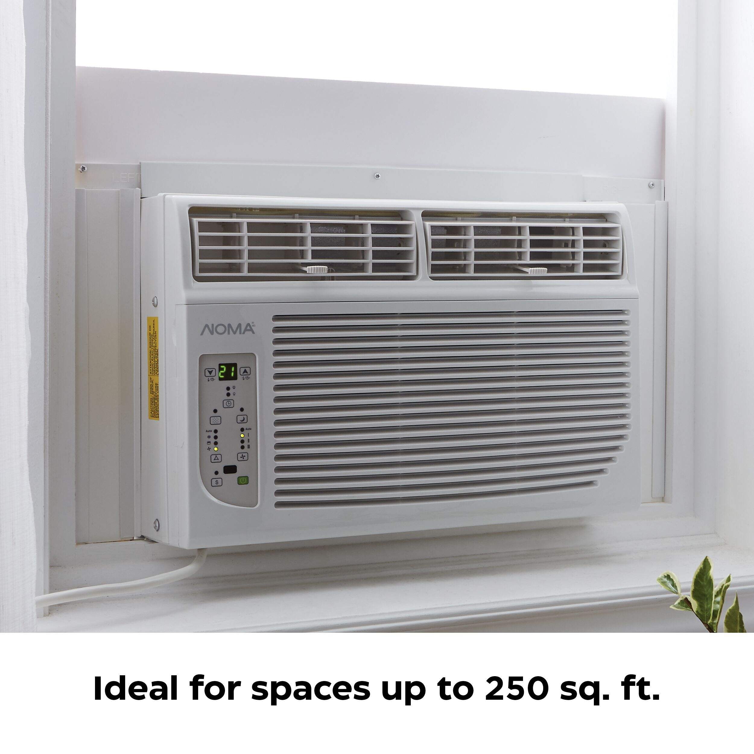 NOMA 4in1 ENERGY STAR® Window Air Conditioner/AC w/Remote Control, 6,000BTU, White Canadian