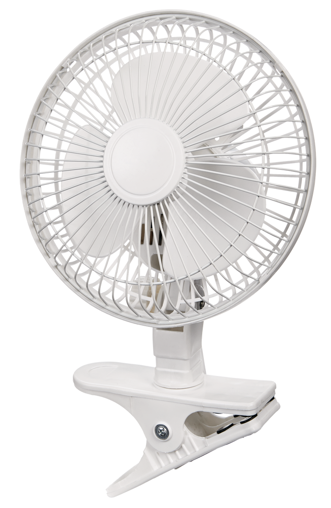 Clamp fan with 2 Swivel 5 Blade Desk Table Home Office 