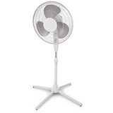 For Living Tilt-Head Oscillating Pedestal/Stand Fan with Adjustable Height, 3-Speed, Assorted, 16-in Front_Angled_Left