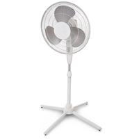For Living Tilt-Head Oscillating Pedestal/Stand Fan with Adjustable Height, 3-Speed, Assorted, 16-in Front_Angled_Left