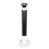 NOMA Oscillating Tower Fan, 6-Speed, White, 42-in Front_Elevated
