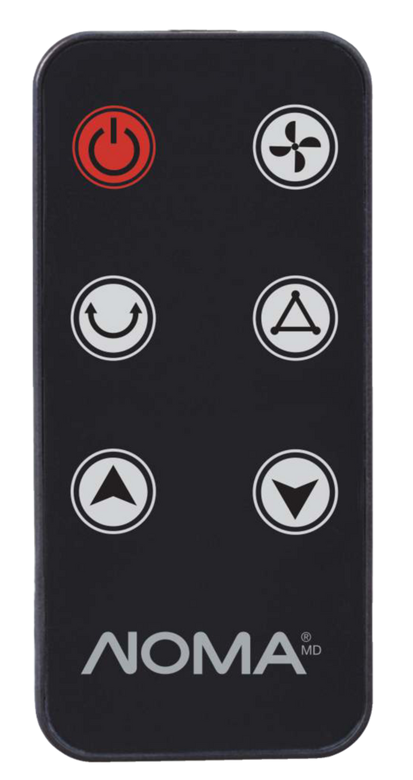 NOMA Oscillating Tower Fan w/Remote Control, 3Speed, Black, 46in