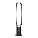 Dyson AM07 Cool™ Programmable Oscillating Tower Fan, 10-Speed, with Remote Control, Black/Nickel Front_Flat
