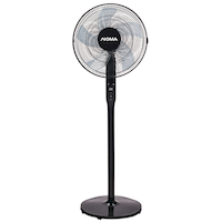 NOMA DC Oscillating Pedestal/Stand Fan with Remote Control & Adjustable Height, 12-Speed, 16-in Front_Flat