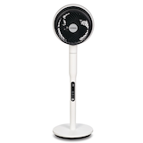 Ventilateur sur socle/pied circulateur d'air oscillant c.c. avec télécommande NOMA, 9 vitesses, blanc Front_Flat