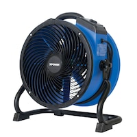 XPOWER FC-300 Multipurpose Pro Air Circulator Utility Fan, 1/4 HP, 14-in, Blue Front_Three_Fourths_Angled_Left
