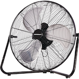Mastercraft Vertical-Tilt Portable Floor Fan, 3-Speed, Black, 20-in Front_Angled_Left