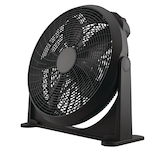 NOMA Wall Mounted 5-Blade Portable Air Circulating Wall Fan, 3-Speed, Black, 20-in Front_Three_Fourths_Angled_Left