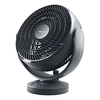Honeywell TurboForce Electric Fan, Oscillating, Digital, Portable, 3-Speed, Black Front_Three_Fourths_Angled_Left