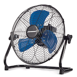 Mastercraft Hybrid High Velocity Battery Floor Fan, 12-in Front_Three_Fourths_Angled_Left