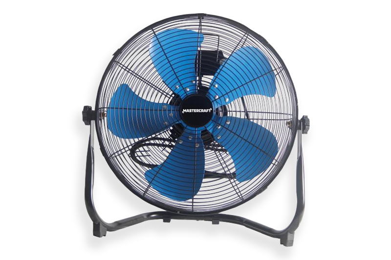 Mastercraft 2in1 High Velocity Slim Design Floor/Wall Fan, 18in