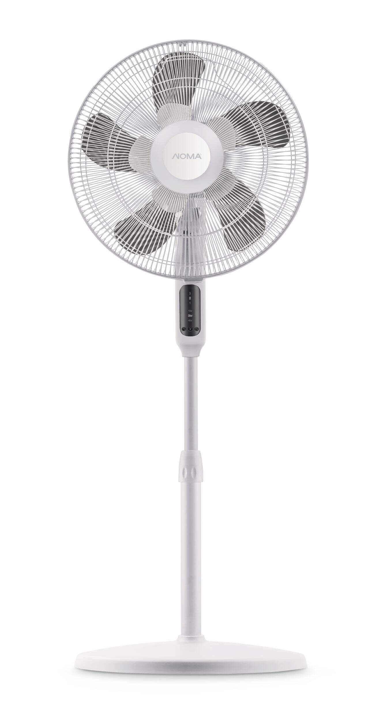 NOMA Dual Blade 3-Speed Pedestal Fan with Remote, 16-in Front_Flat