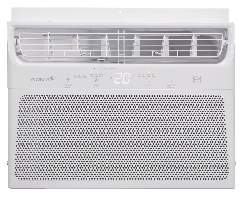 NOMA iQ Smart ENERGY STAR®Window Air Conditioner/AC w/Remote Control, 10,000BTU, White