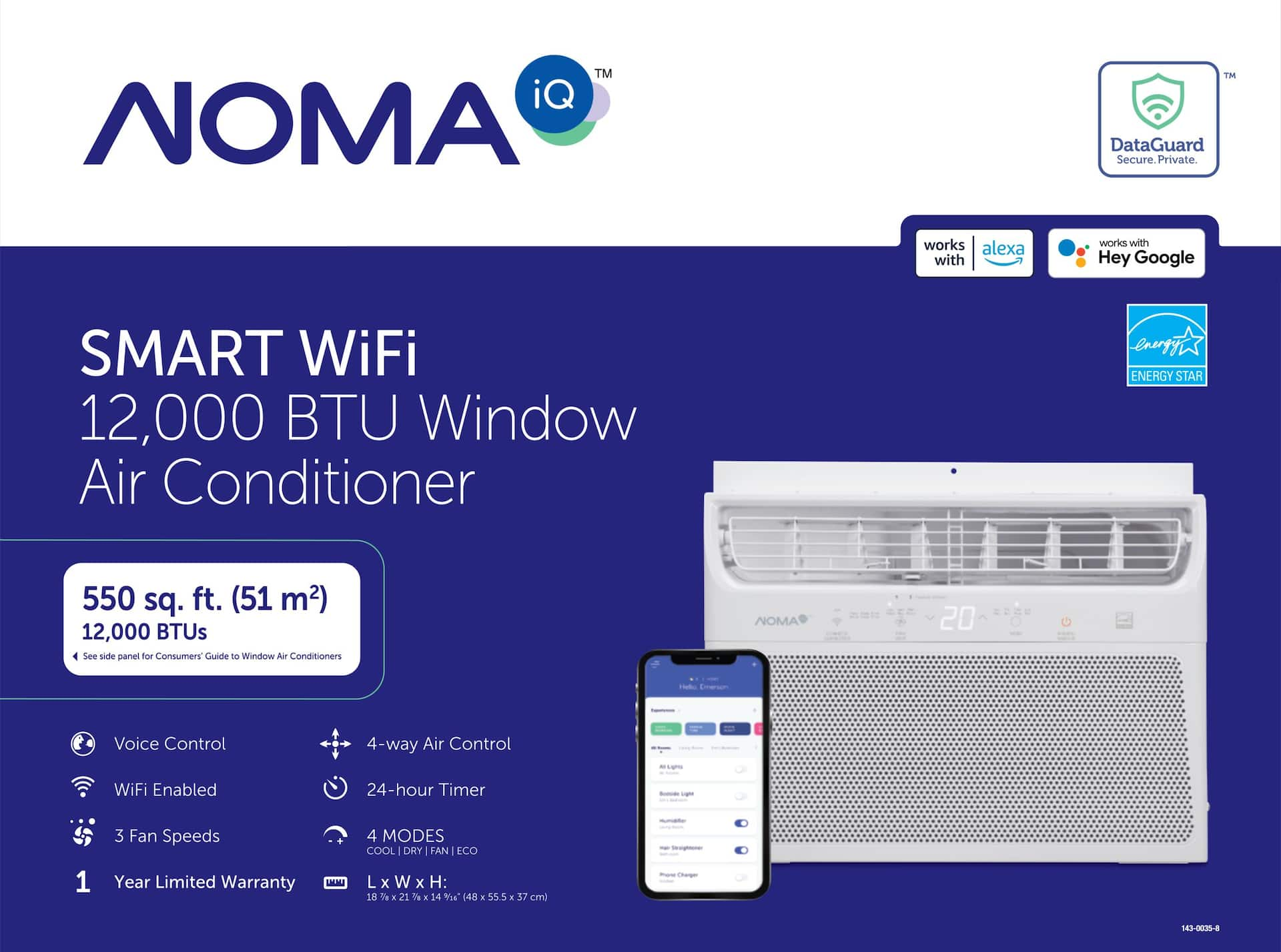 Noma 12000 btu on sale air conditioner