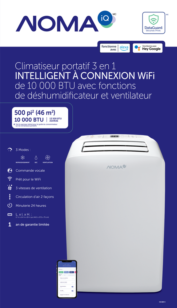 Climatiseur Portatif Intelligent NOMA IQ, 10 000 BTU | Canadian Tire