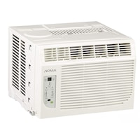 Climatiseur de fenêtre numérique en 2 sens Noma avec télécommande, 6 000 BTU, blanc Front_Three_Fourths_Angled_Right