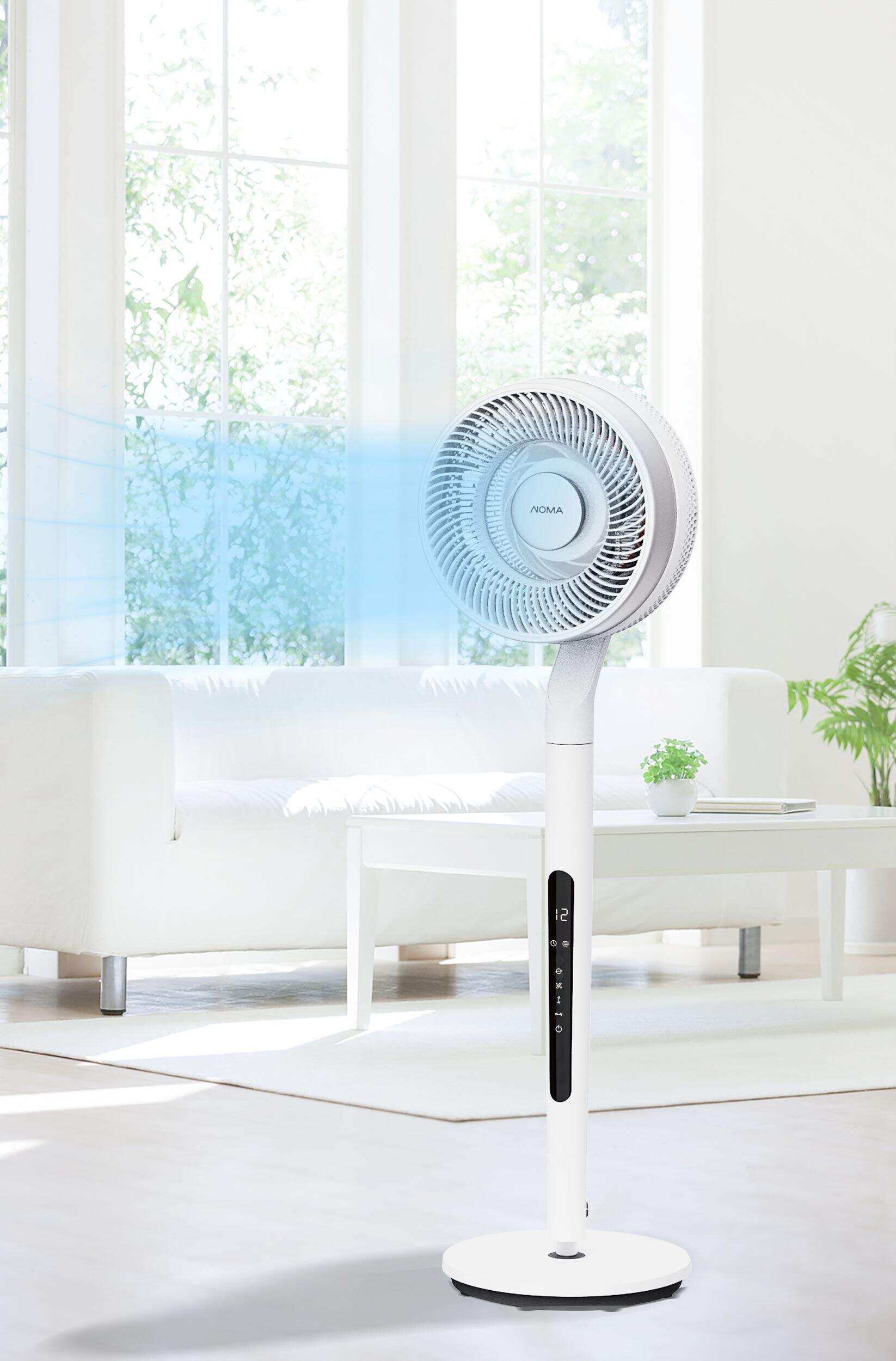 NOMA 3-in-1 Circulating Pedestal/Stand Fan with 12-Hour Timer, 9-Speed ...