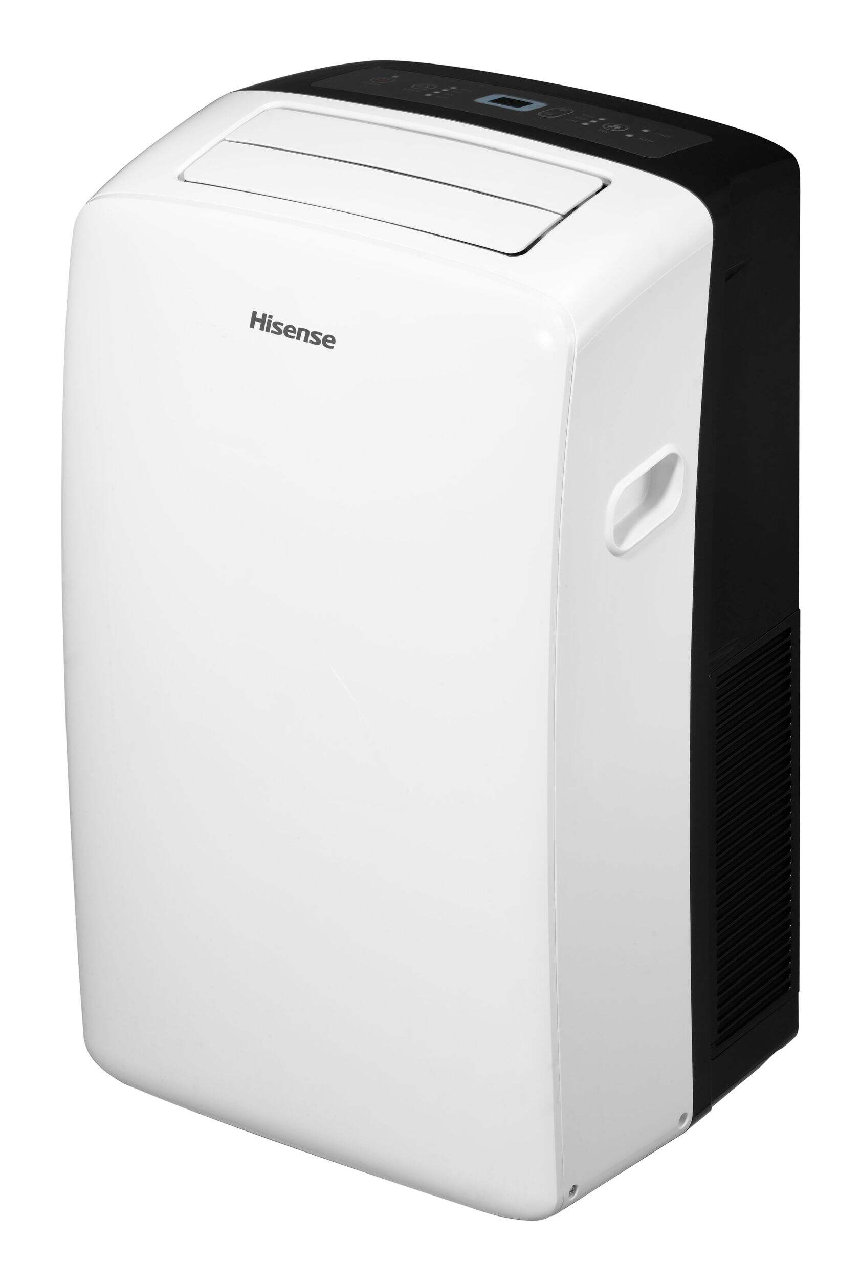 Hisense 3-in-1 Portable Air Conditioner/AC, 12,000-BTU, White Front_Angled_Left