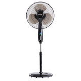 Honeywell Double Blade Pedestal/Stand Fan w/Remote Control, 4-Speed, Black, 16-in Back_Flat