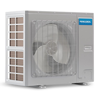 Condensateur climatiseur bibloc central MRCOOL Universal, 2 t, 20 SEER, 25 pi, 24 000 BTU Front_Three_Fourths_Angled_Right
