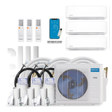 MRCOOL Ductless DIY Multi-Zone Heat Pump Package, 230V, 16-ft Install Kit, 27K BTU Composite_or_Mixed