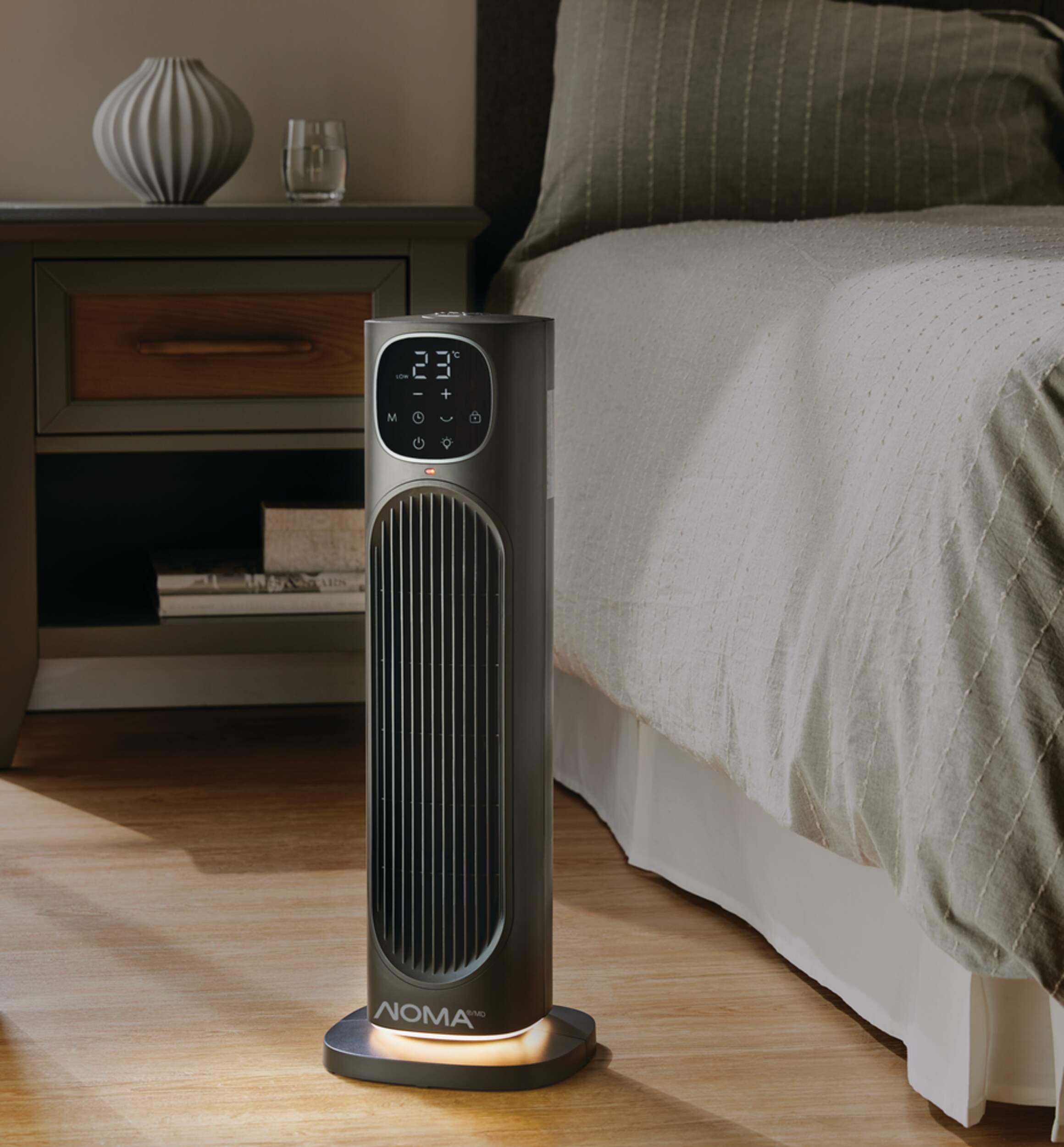 NOMA Digital Touch Tower Heater with LED Light Canadian Tire