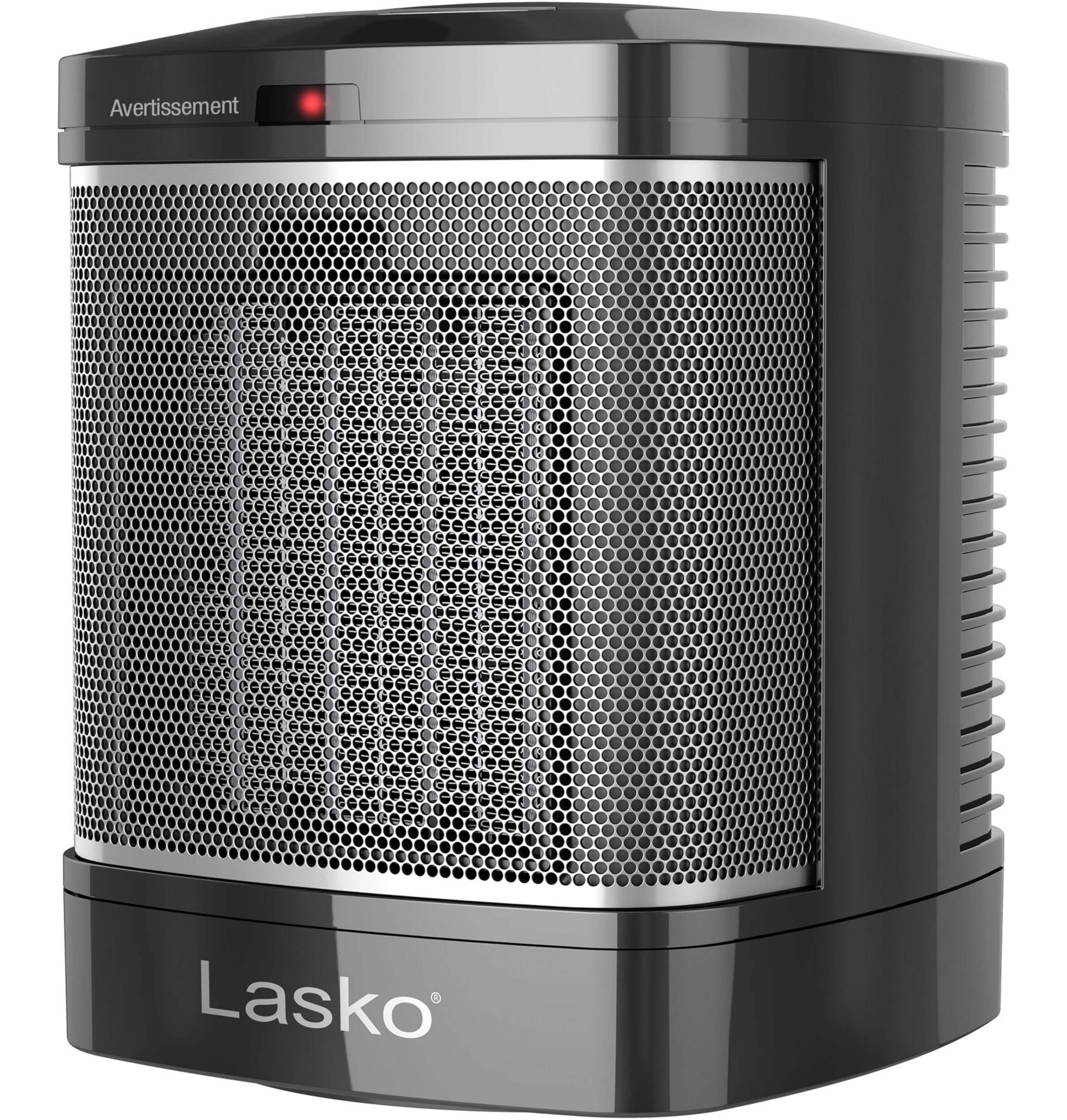 Lasko Home & Bath Portable Ceramic Space Bathroom Heater, 1500W, Black Front_Angled_Left