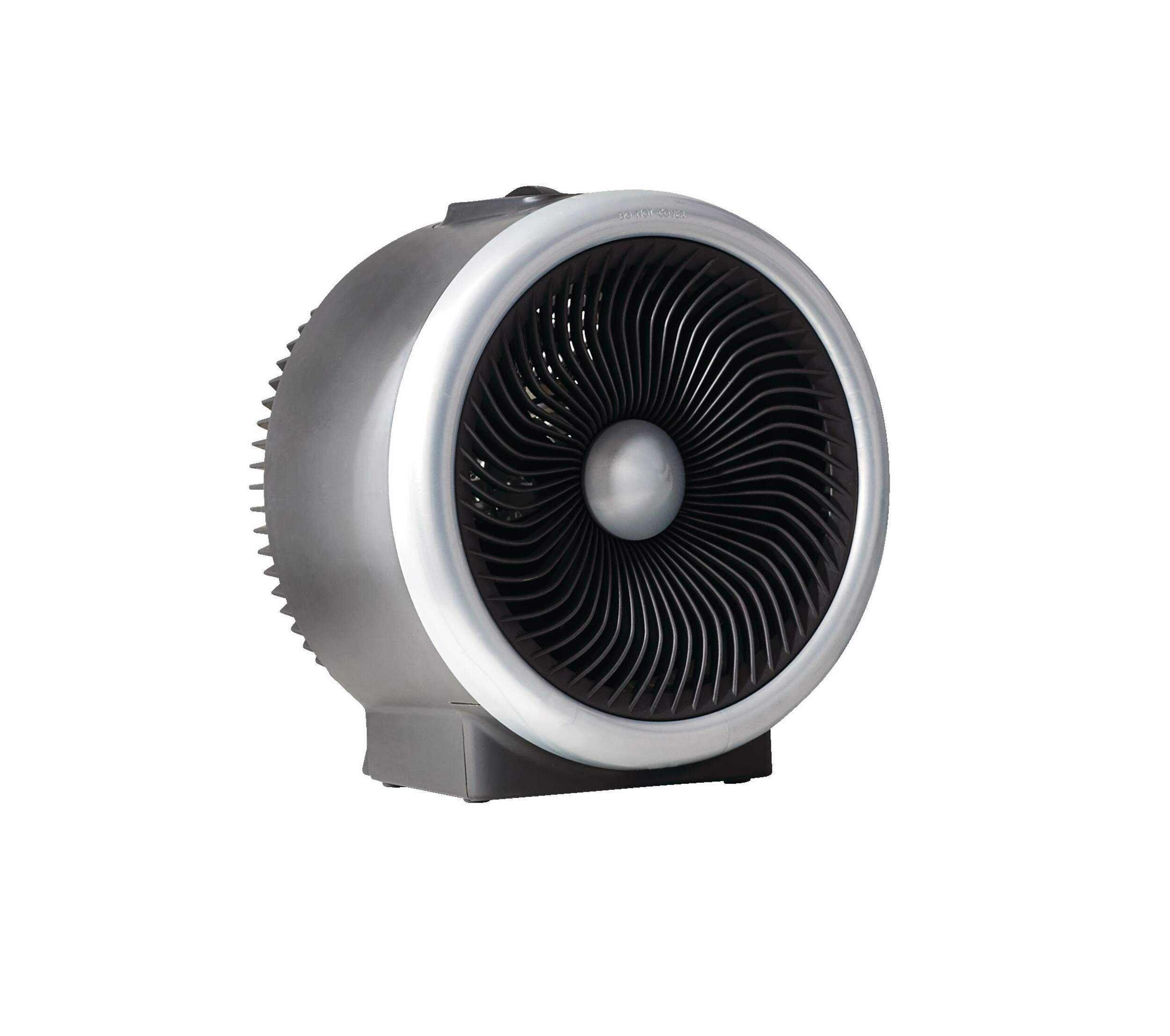 NOMA Turbo Mechanical Utility Space Fan Heater, 1500W, Black Front_Angled_Right