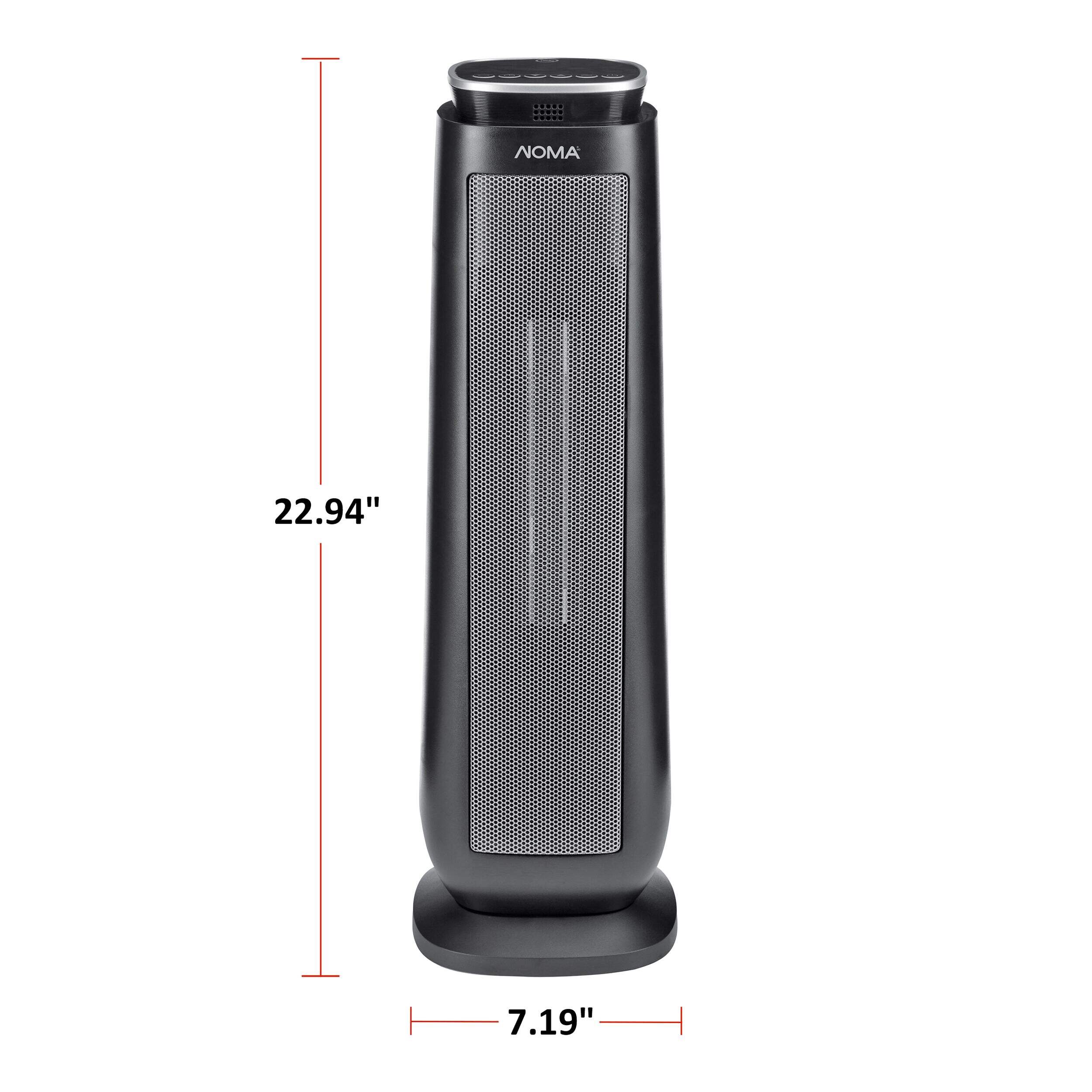 NOMA Tower Ceramic Space Fan Heater w/Remote Control & Thermostat