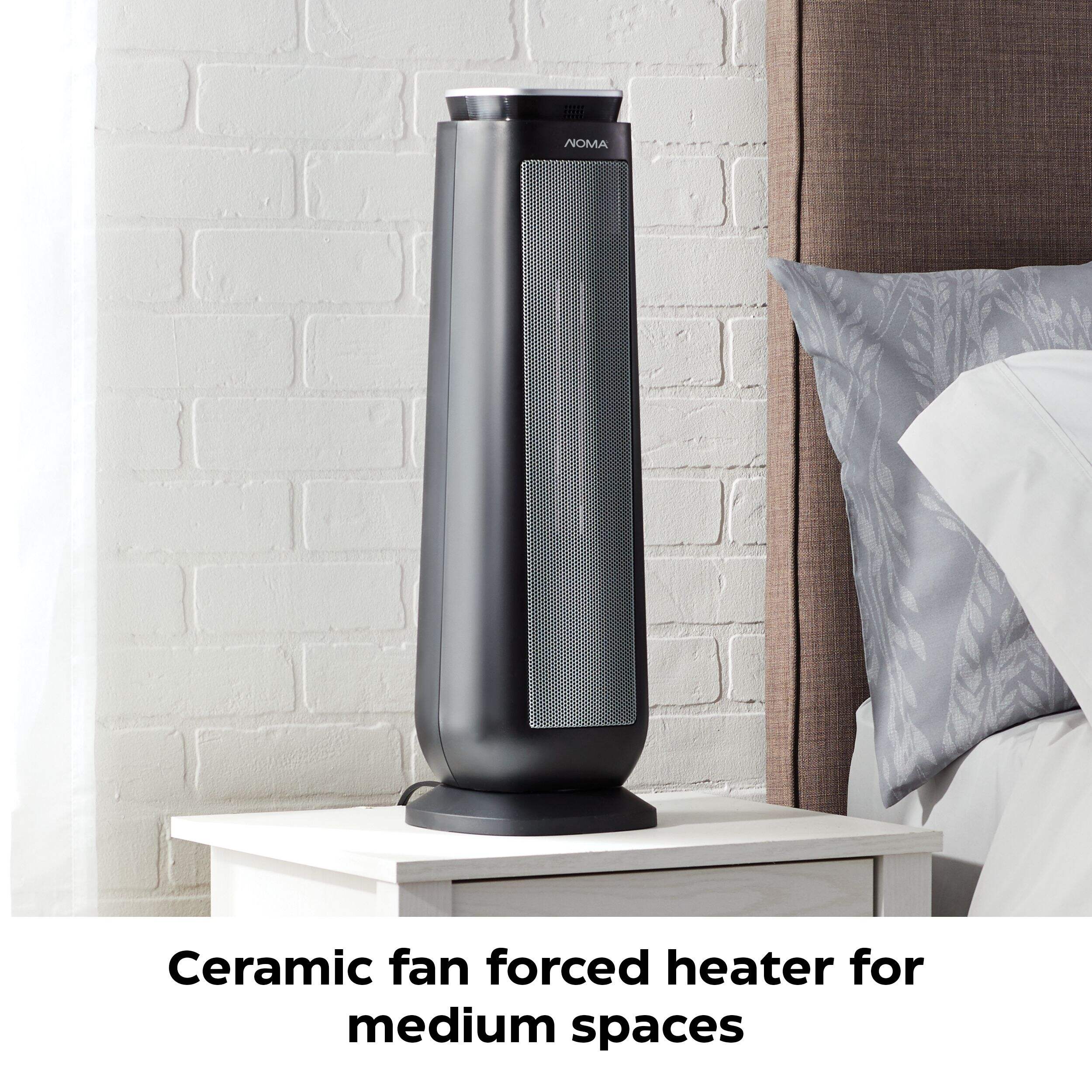 NOMA Tower Ceramic Space Fan Heater w/Remote Control & Thermostat