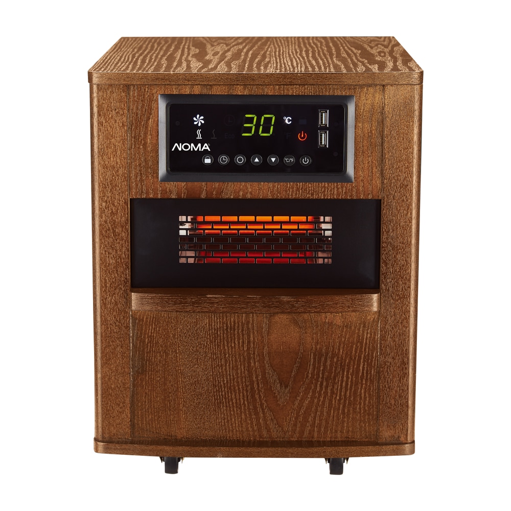NOMA Ebony Infrared Space Heater w/Remote Control & Thermostat