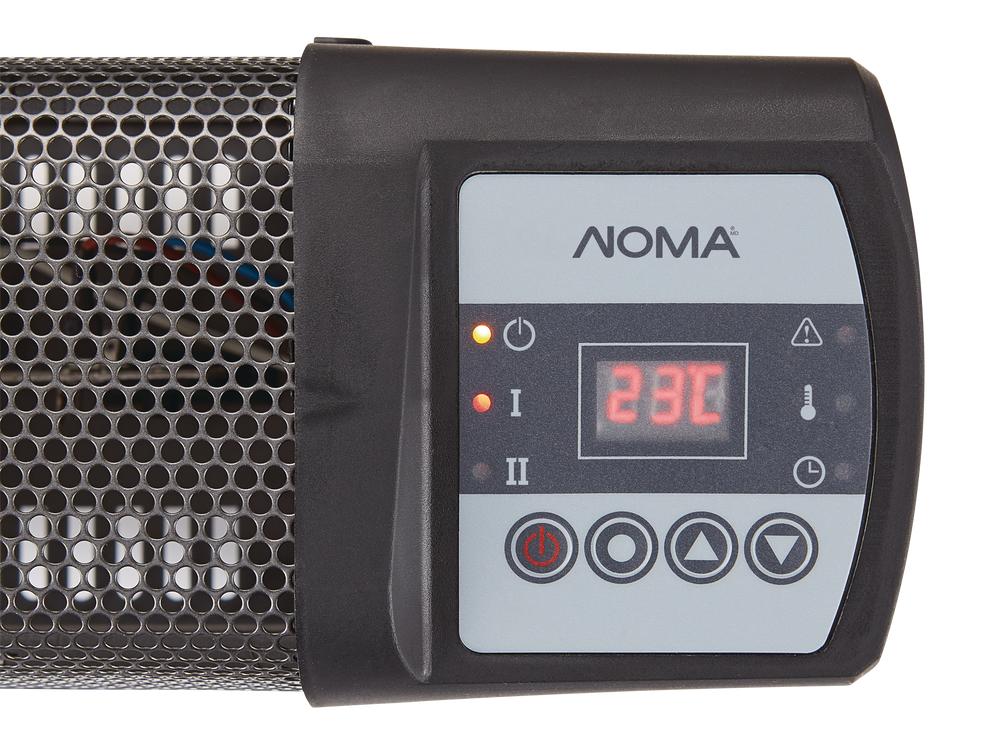 Noma Digital Baseboard Convector Heater W Thermostat 1500w Black Canadian Tire