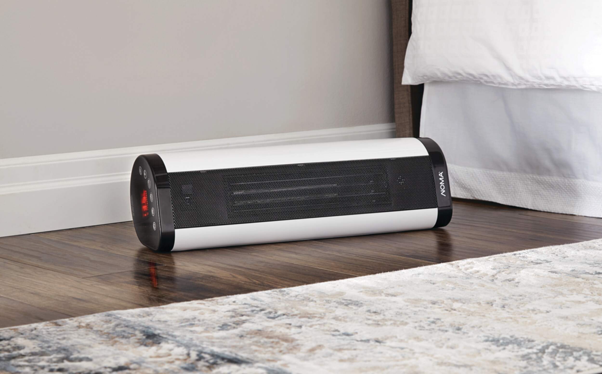 NOMA Oscillating Tower/Baseboard Heater w/Remote Control & Thermostat