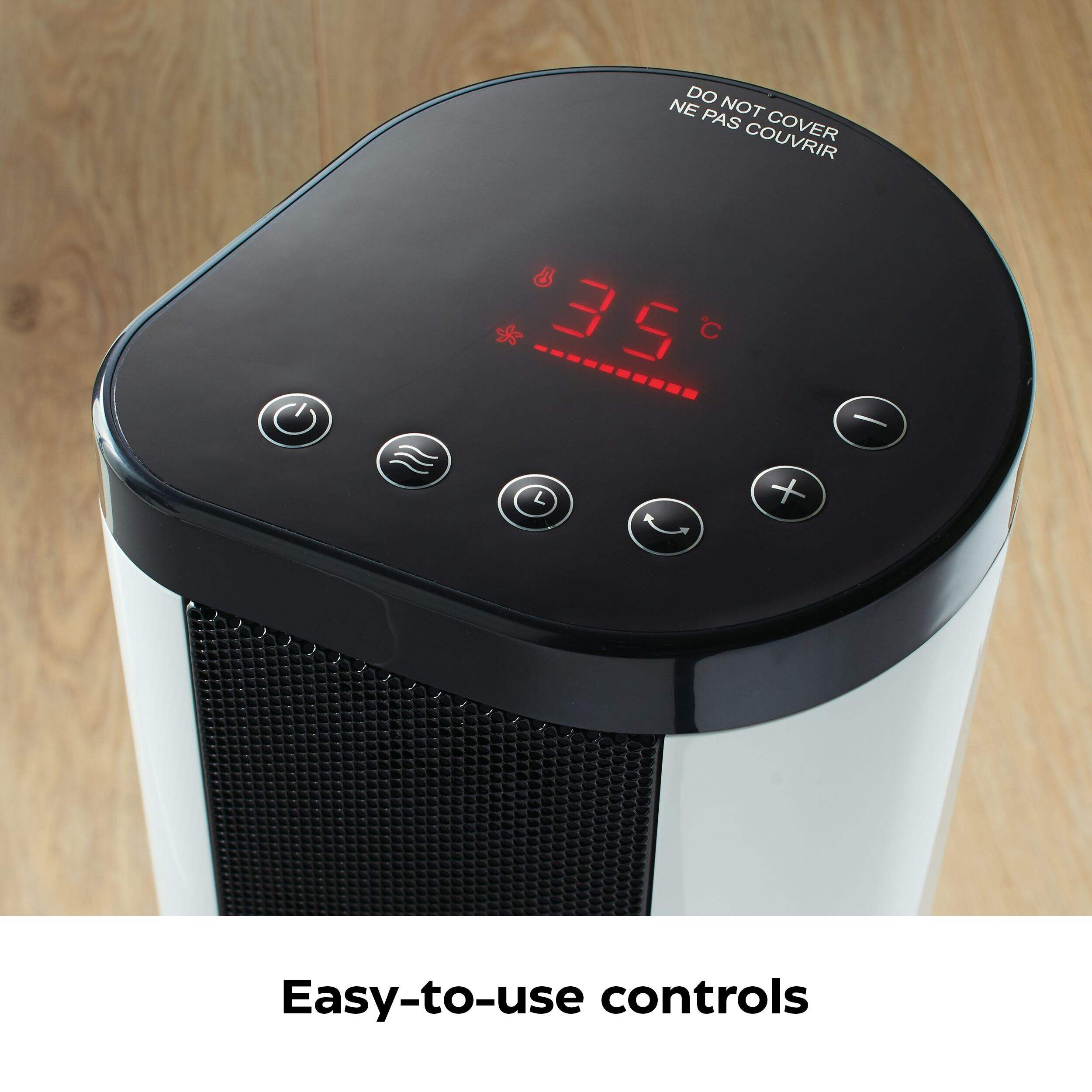 NOMA Oscillating Tower/Baseboard Heater w/Remote Control & Thermostat