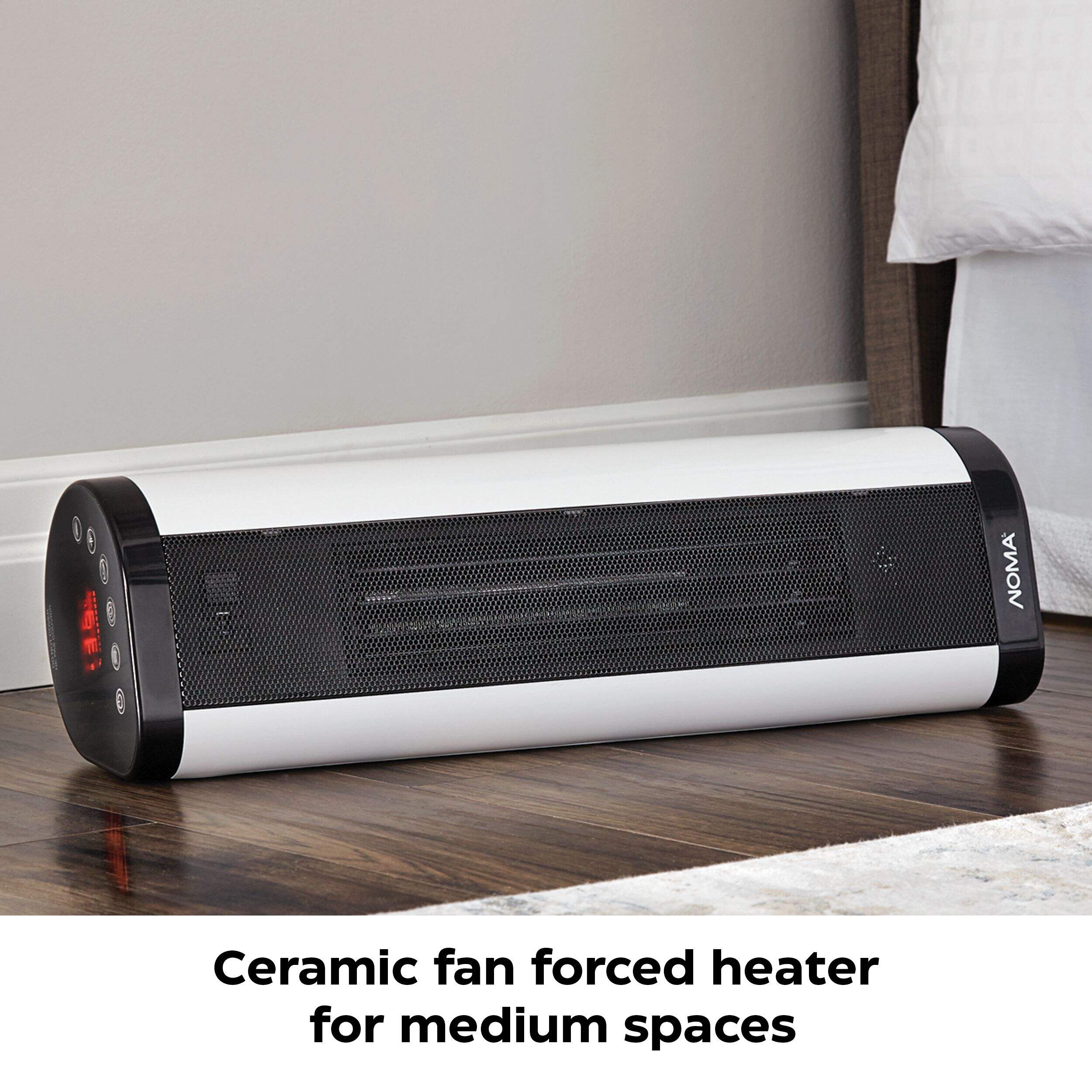 NOMA Oscillating Tower/Baseboard Heater w/Remote Control & Thermostat